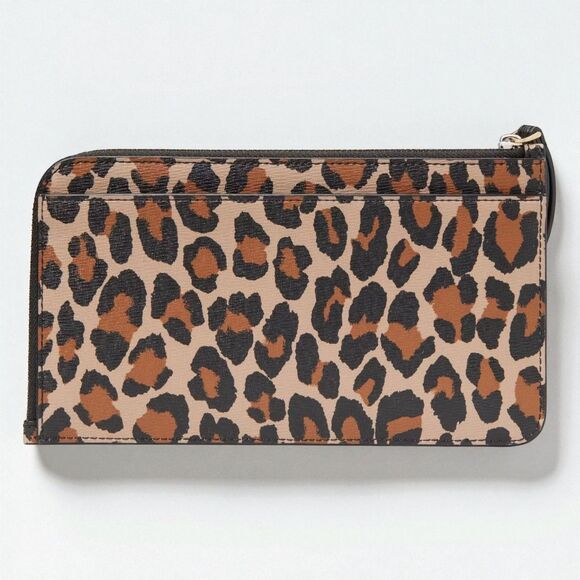Kate Spade NY Lucy Leopard Print Wristlet Clutch Wallet Purse KE636 NWT - Picture 3 of 3